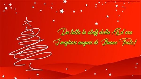 I migliori auguri di Buone Feste !
